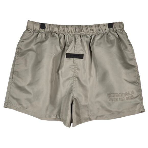 FEAR OF GOD ESSENTIALS MEN'S NYLON RUNNING SHORTS, GRAY, SIZE SMALL - Picture 1 of 15